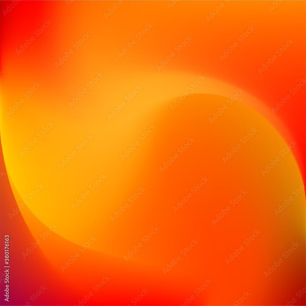Autumn background with gradient and soft orange Sunny leaf, vector ...