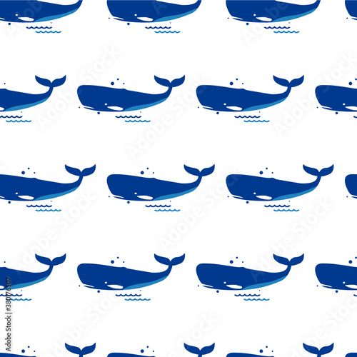 whale sperm seamless pattern for fabric