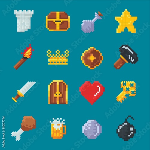 collection of gaming icons