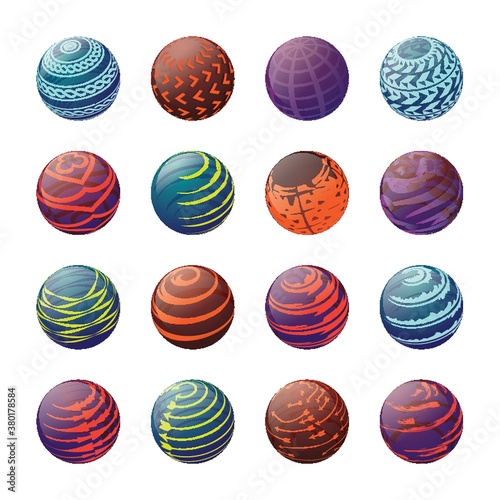 Collection of globe designs