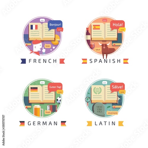 Set of education icons