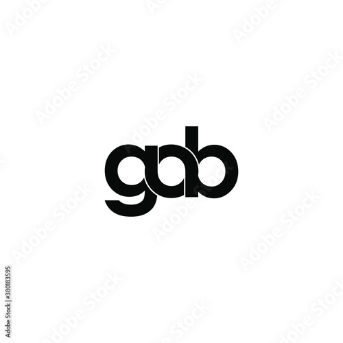 gob letter original monogram logo design