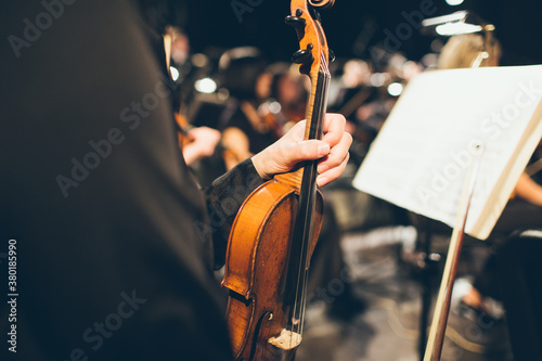 Playing classical music photo