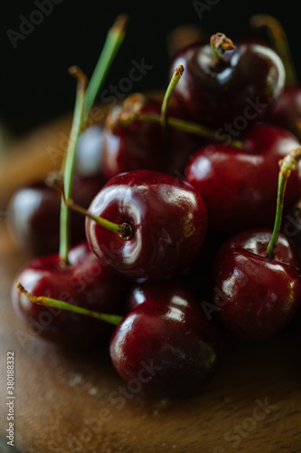 Ripe cherries.