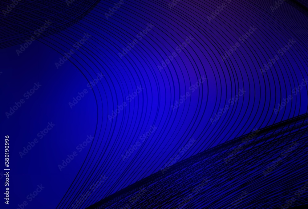 Naklejka premium Dark BLUE vector template with lines.