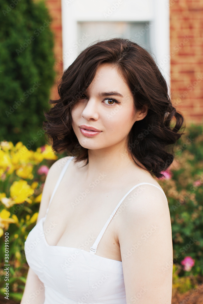 Portrait of a beautiful brunette Portrait of a beautiful brunette