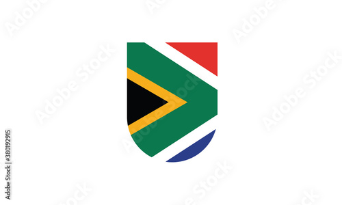 Free Download South Africa flag shield vector illustration - GFXLoad
