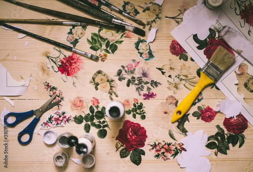 Floral Decoupage Technique