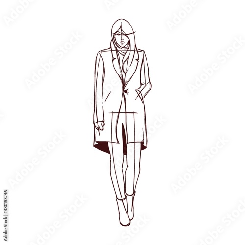 fashion model sketch