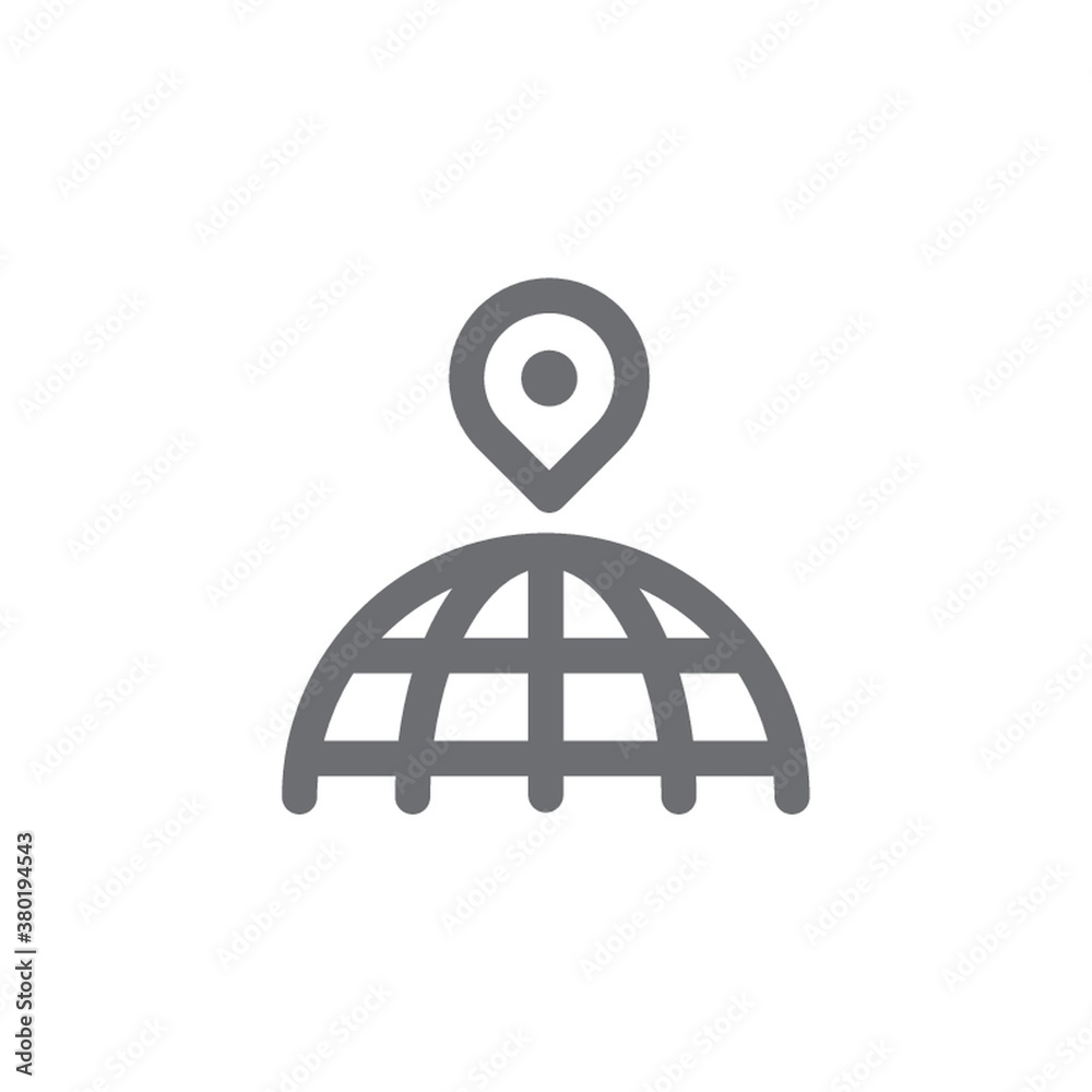 Global positioning system icon Global positioning system icon