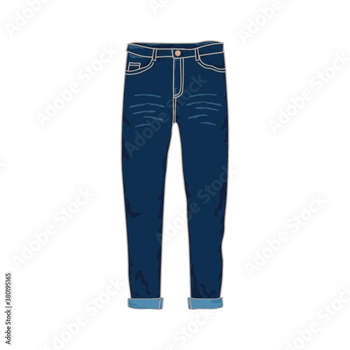 Long denim pants