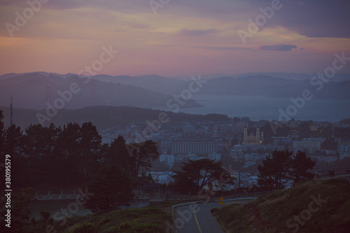 Dusk over San Francisco Bay photo