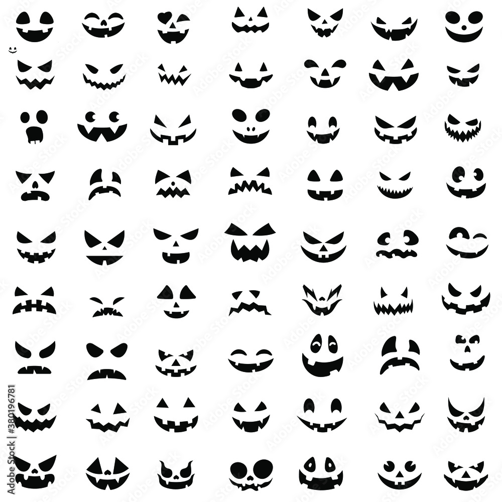 Pumpkin icon vector set. Halloween illustration sign collection. Pumpkin icon vector set. Halloween illustration sign collection.
