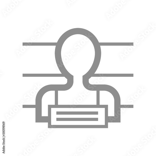 mugshot icon illustration