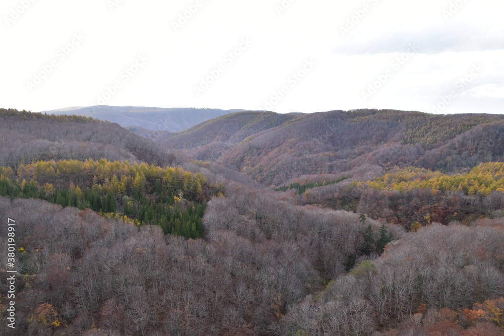 The view of Hakkoda mountain in Aomori, Japan