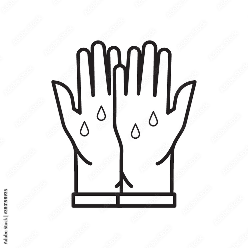 Obraz premium Washing gloves