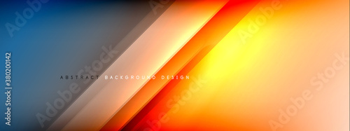 Motion concept neon shiny lines on liquid color gradients abstract backgrounds. Dynamic shadows and lights templates for text