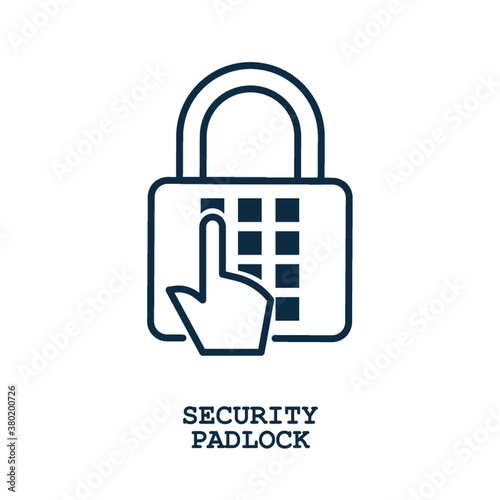 Security padlock concept