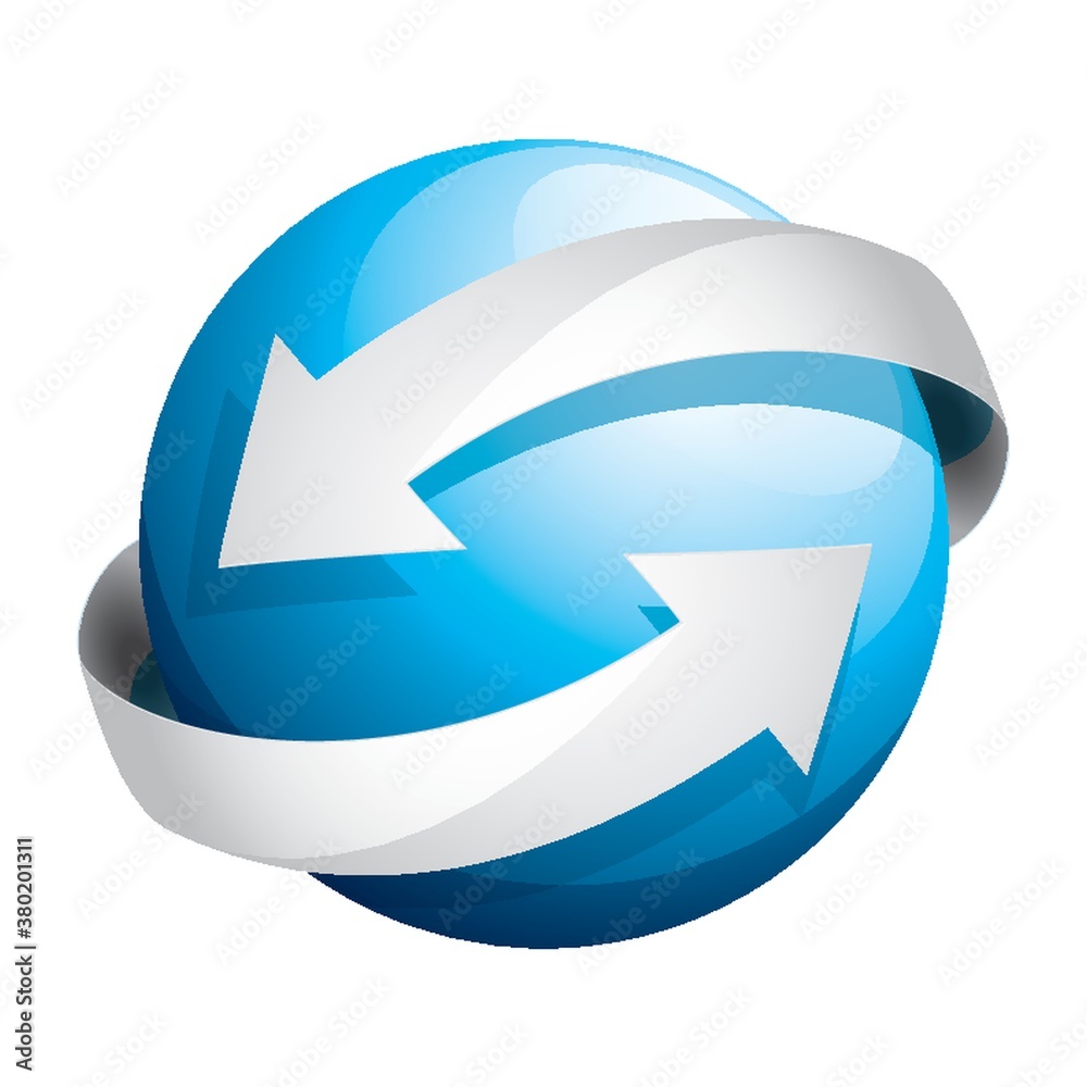 Spherical logo element design Spherical logo element design