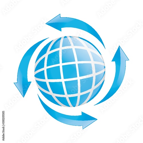Spherical logo element design