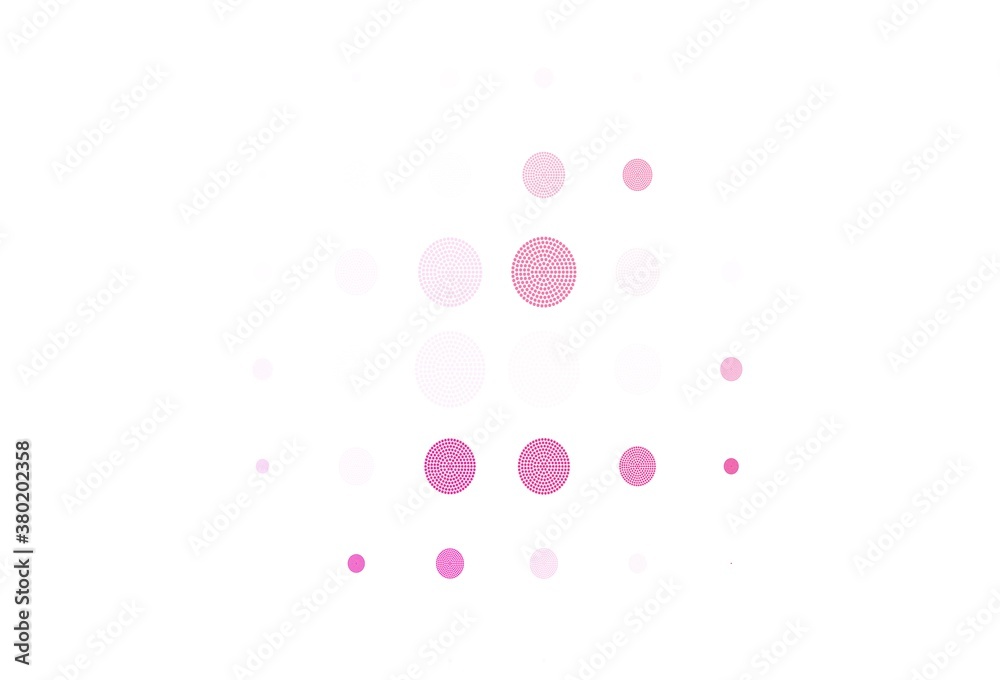 Light Pink, Red vector background with spots.
