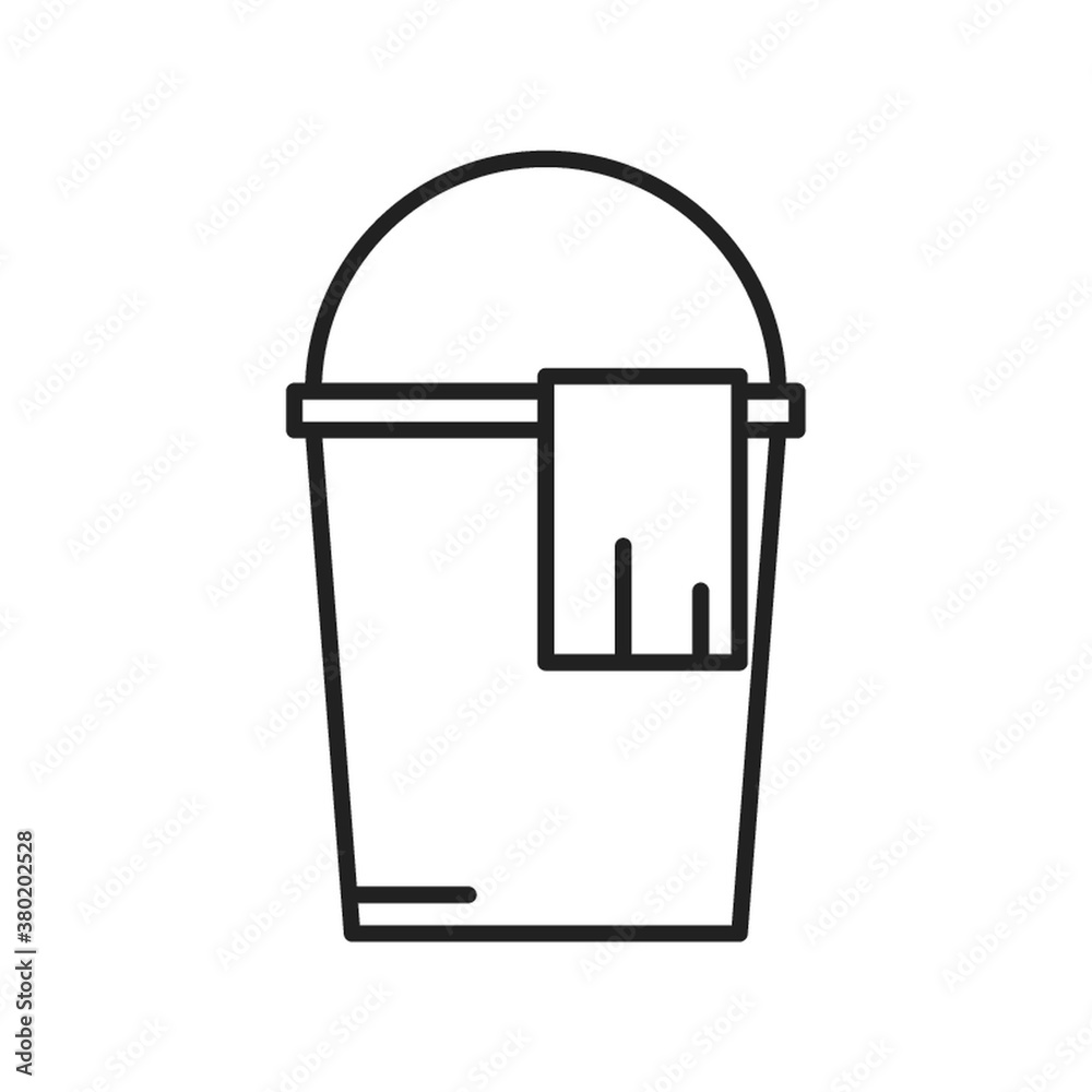 Water bucket with cloth Water bucket with cloth
