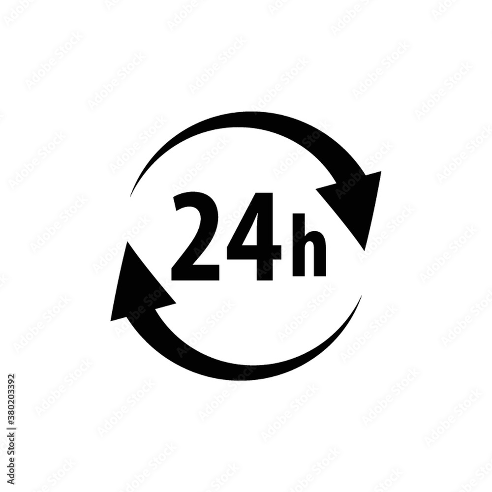 24 hours icon 24 hours icon