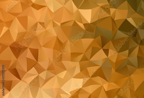 Light Orange vector low poly background.