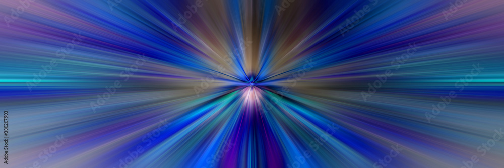 Obraz premium dragon different colors light perspective focused lines Convergence on the center point
