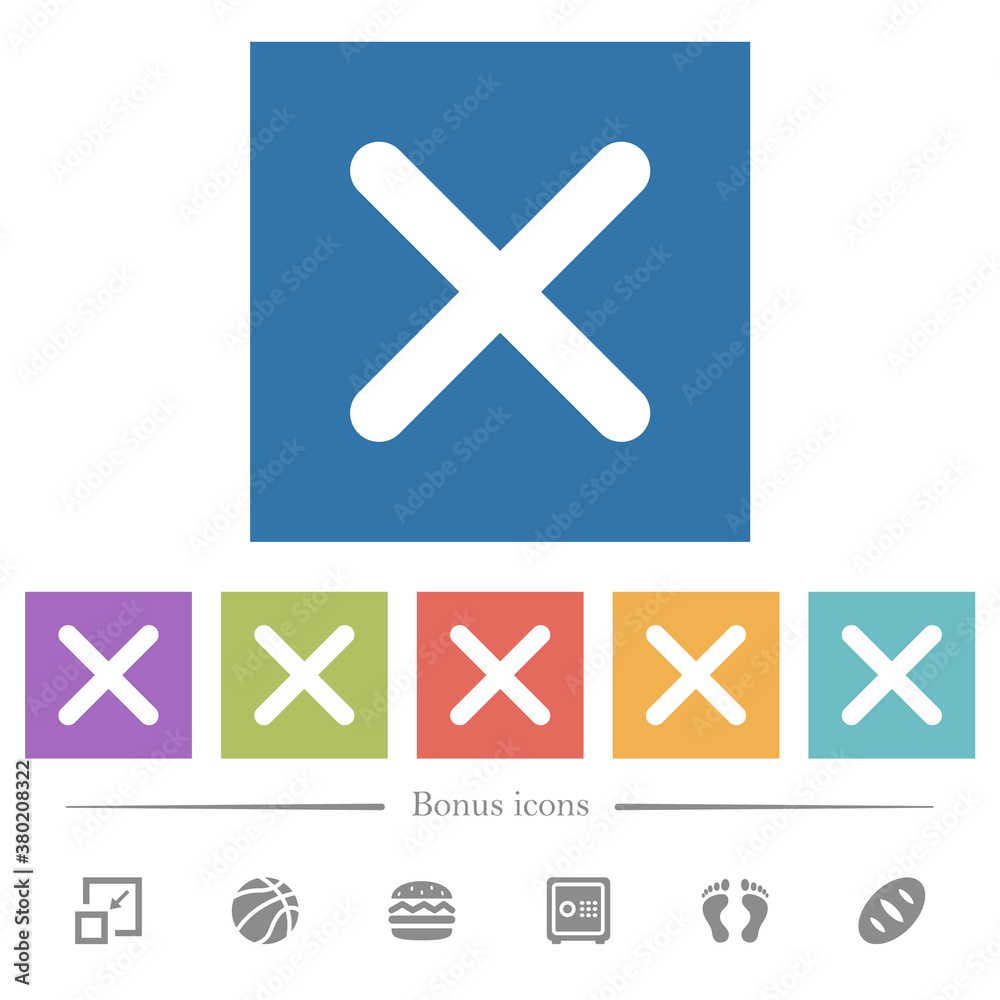 Cross flat white icons in square backgrounds Cross flat white icons in square backgrounds