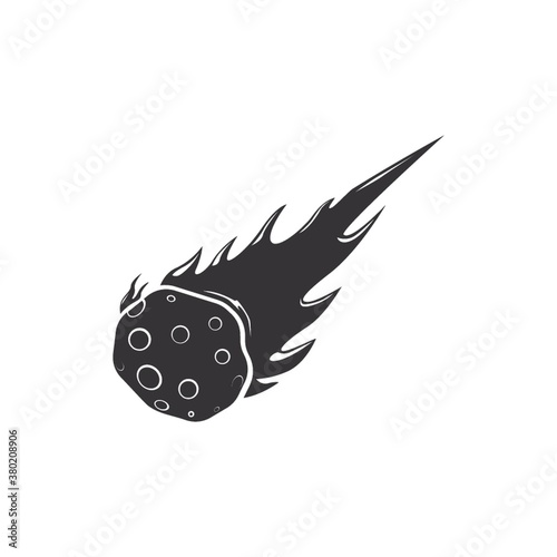 Falling meteorite