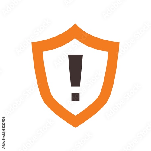 Shield with exclamation mark