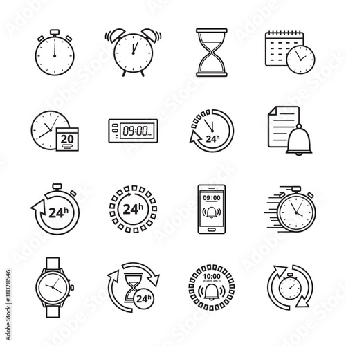 Collection of time icon
