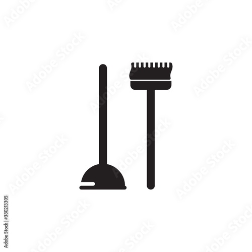 Plunger and broomstick
