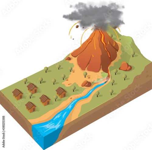 Volcanic eruption