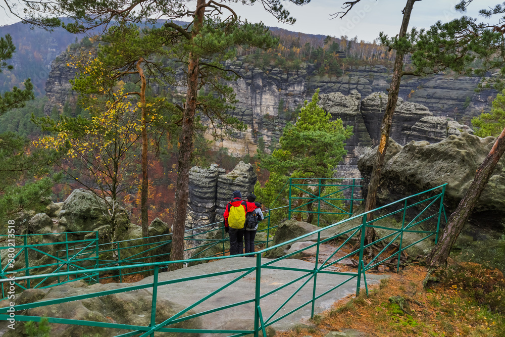 Naklejka premium Rocks in Bohemian switzerland - Czech republic