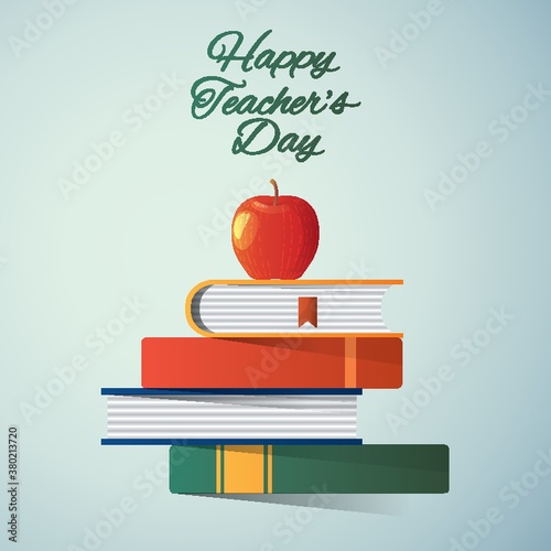 happy teacher's day design