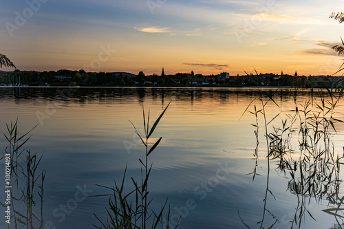 sunset on the lakeSonnenuntergang in Eschwege am Werratalsee 