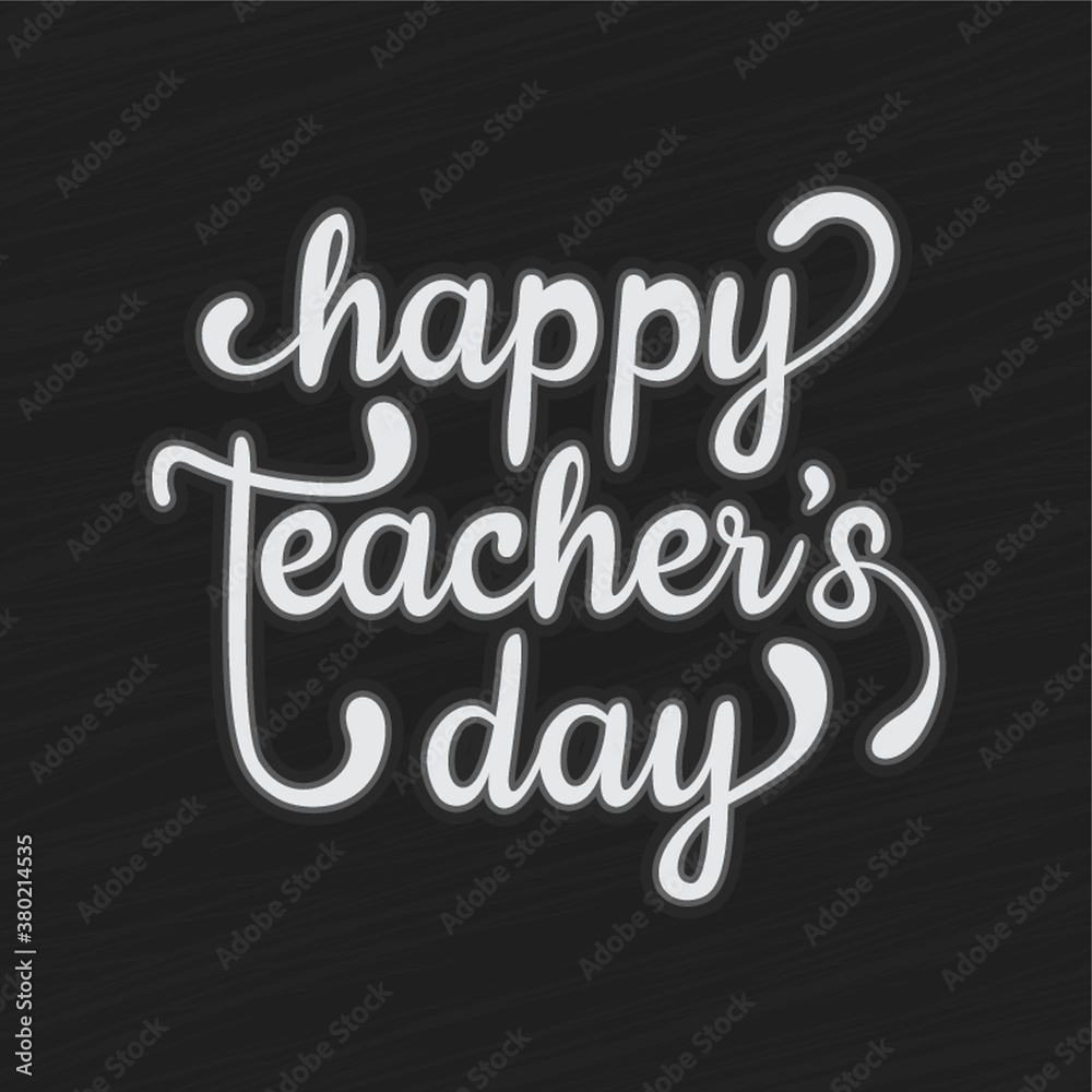 Happy teacher's day design