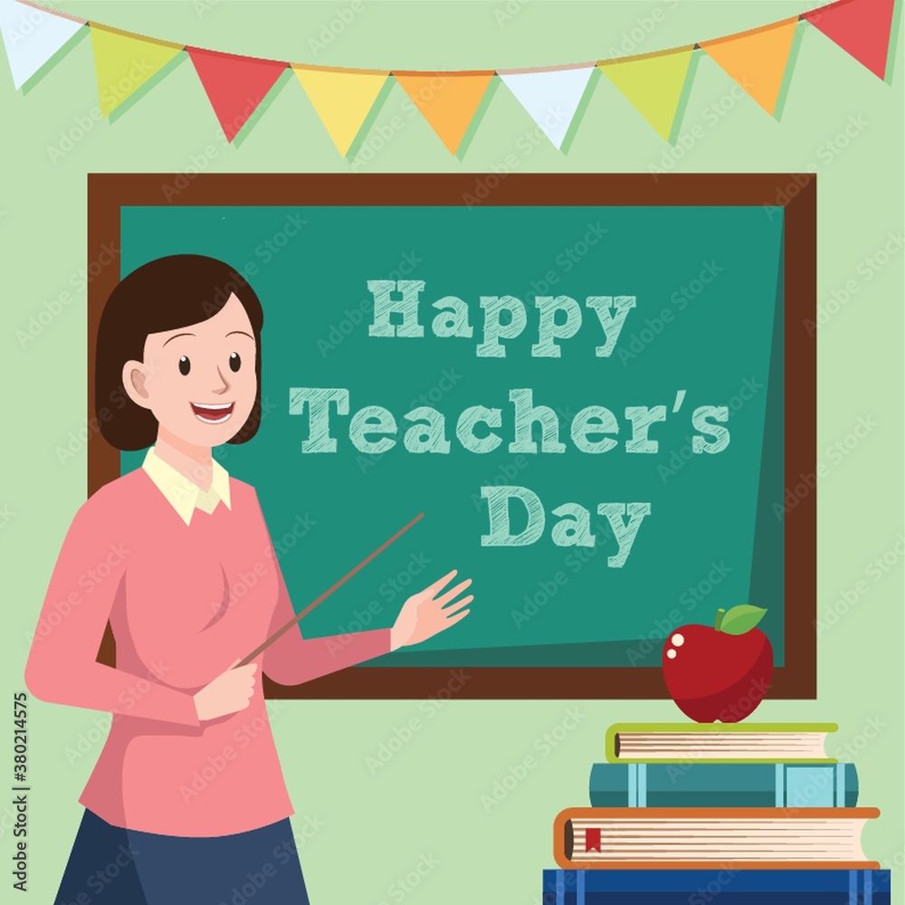 Happy teacher's day design Happy teacher's day design