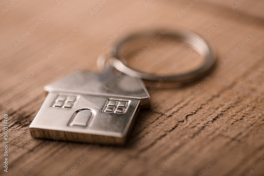 House Shaped Keychain For Real Estate Concept House Shaped Keychain For Real Estate Concept