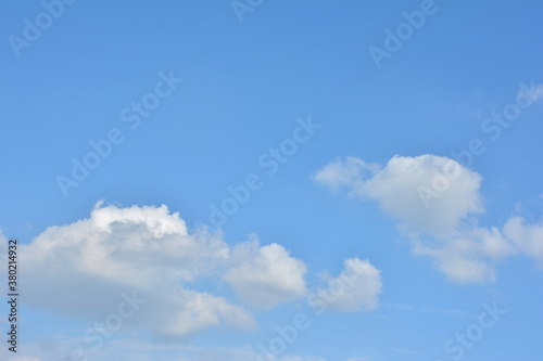  Blue Sky With Scattered Clouds With A Sun 