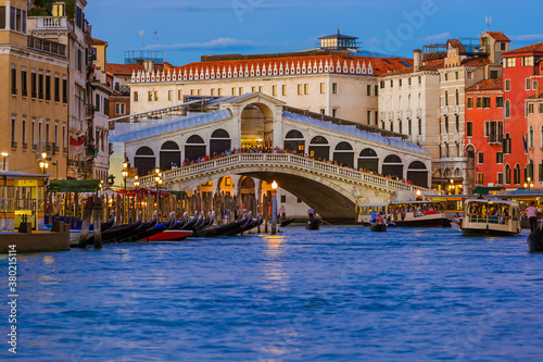 Rialto bridge in Venice Italy