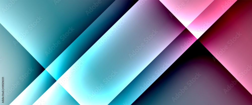 Obraz premium Fluid gradients with dynamic diagonal lines abstract background. Bright colors with dynamic light and shadow effects. Vector wallpaper or poster