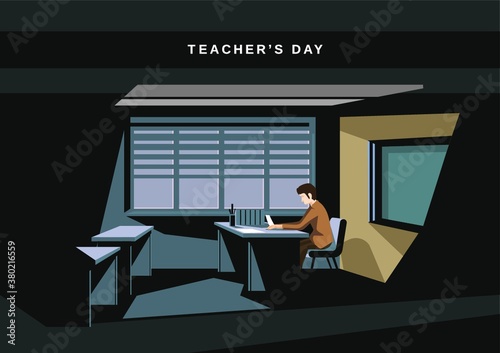 Happy teacher's day design