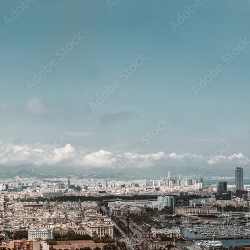 View ofthe city of Barcelona, Catalonia, Spain photo