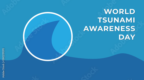 World Tsunami Awareness Day. Vector illustration