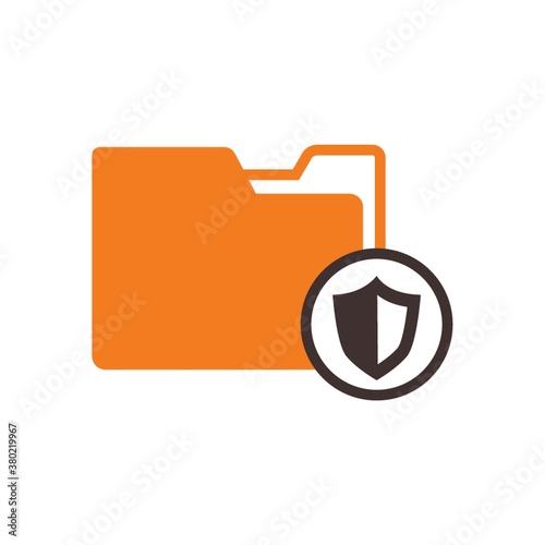 folder with shield