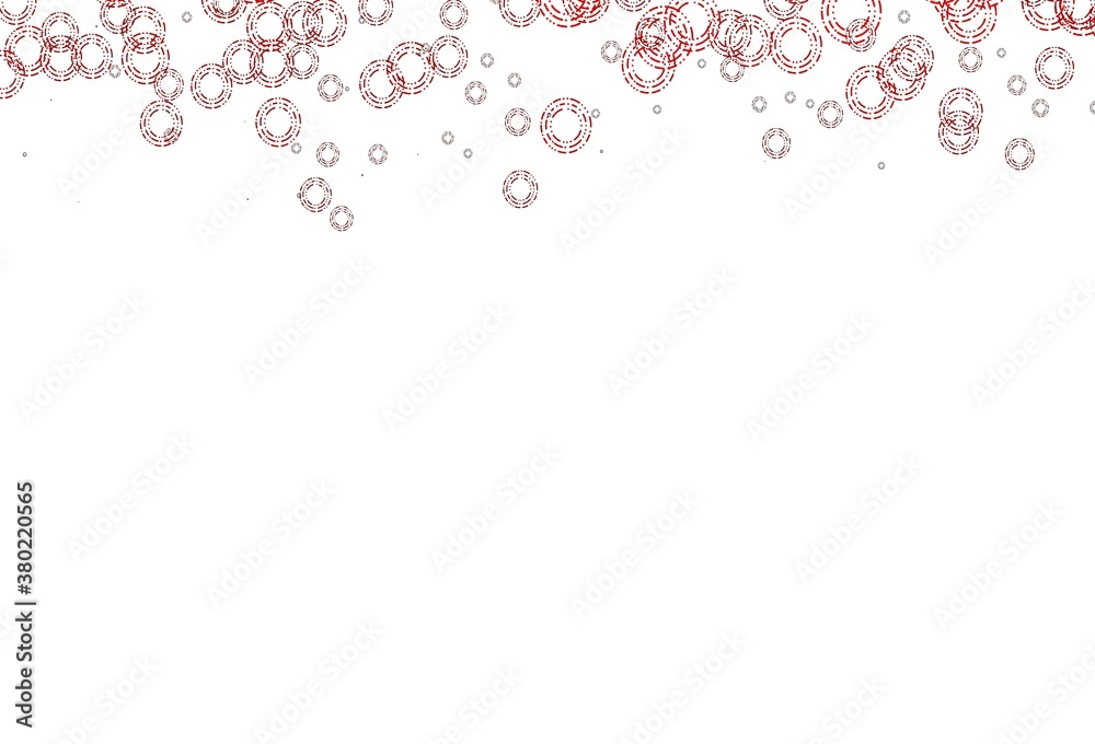 Light Orange vector template with circles.