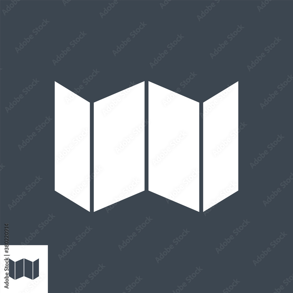 Map Related Vector Glyph Icon. Isolated on Black Background. Vector Illustration. Map Related Vector Glyph Icon. Isolated on Black Background. Vector Illustration.